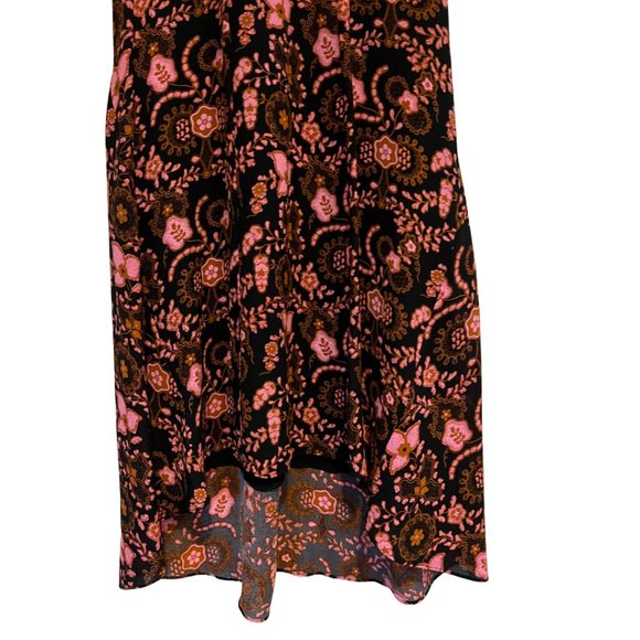 A.L.C. Emile Silk Floral High Low Cold Shoulder Dress Size 4 - Picture 7 of 7